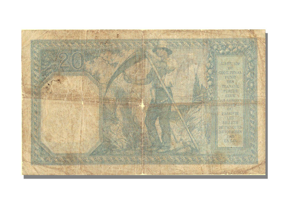 France, 20 Francs, 20 F 1916-1919 ''Bayard'', 1918, KM #74, 1918-06-03,...
