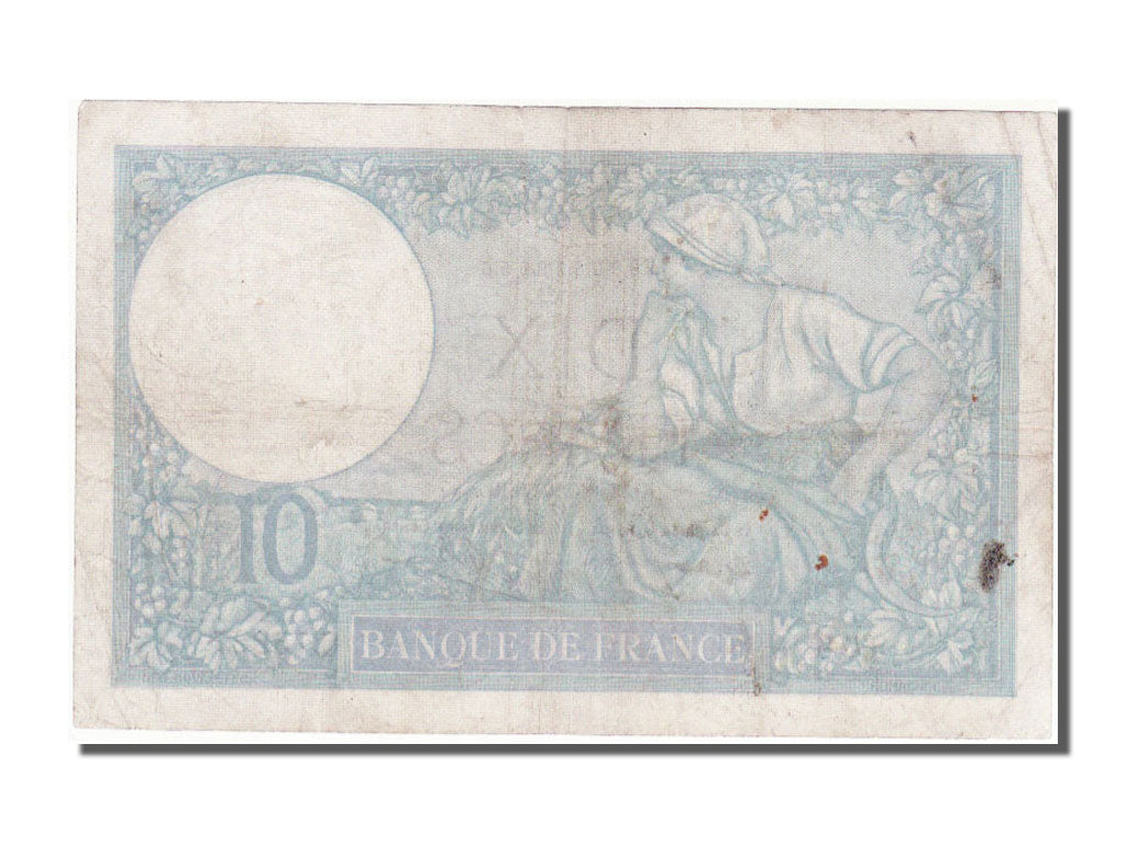 France, 10 Francs, 10 F 1916-1942 ''Minerve'', 1939, KM #84, 1939-10-26,...