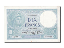 France, 10 Francs, 10 F 1916-1942 ''Minerve'', 1940, KM #84, 1940-09-26,...