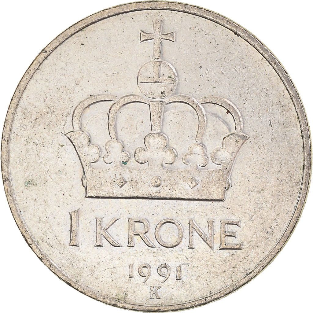 Moneda, Noruega, Krone, 1991