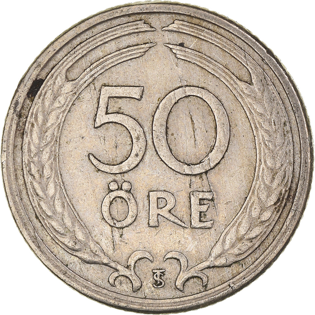 Coin, Sweden, 50 Öre, 1947