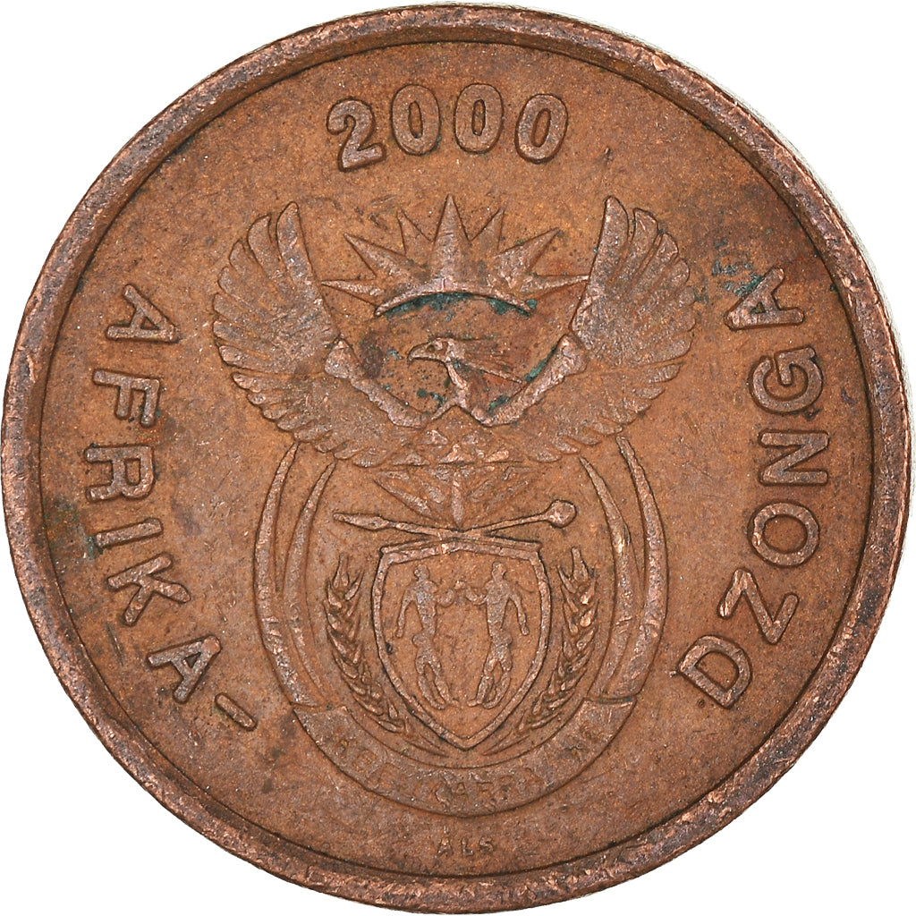 Monnaie, Afrique du Sud, 5 Cents, 2000