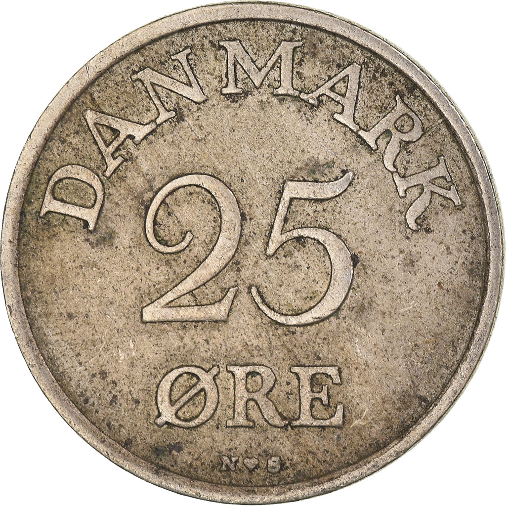 Moneta, Danimarca, 25 Öre, 1949