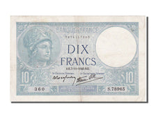 France, 10 Francs, 10 F 1916-1942 ''Minerve'', 1940, KM #84, 1940-11-07,...