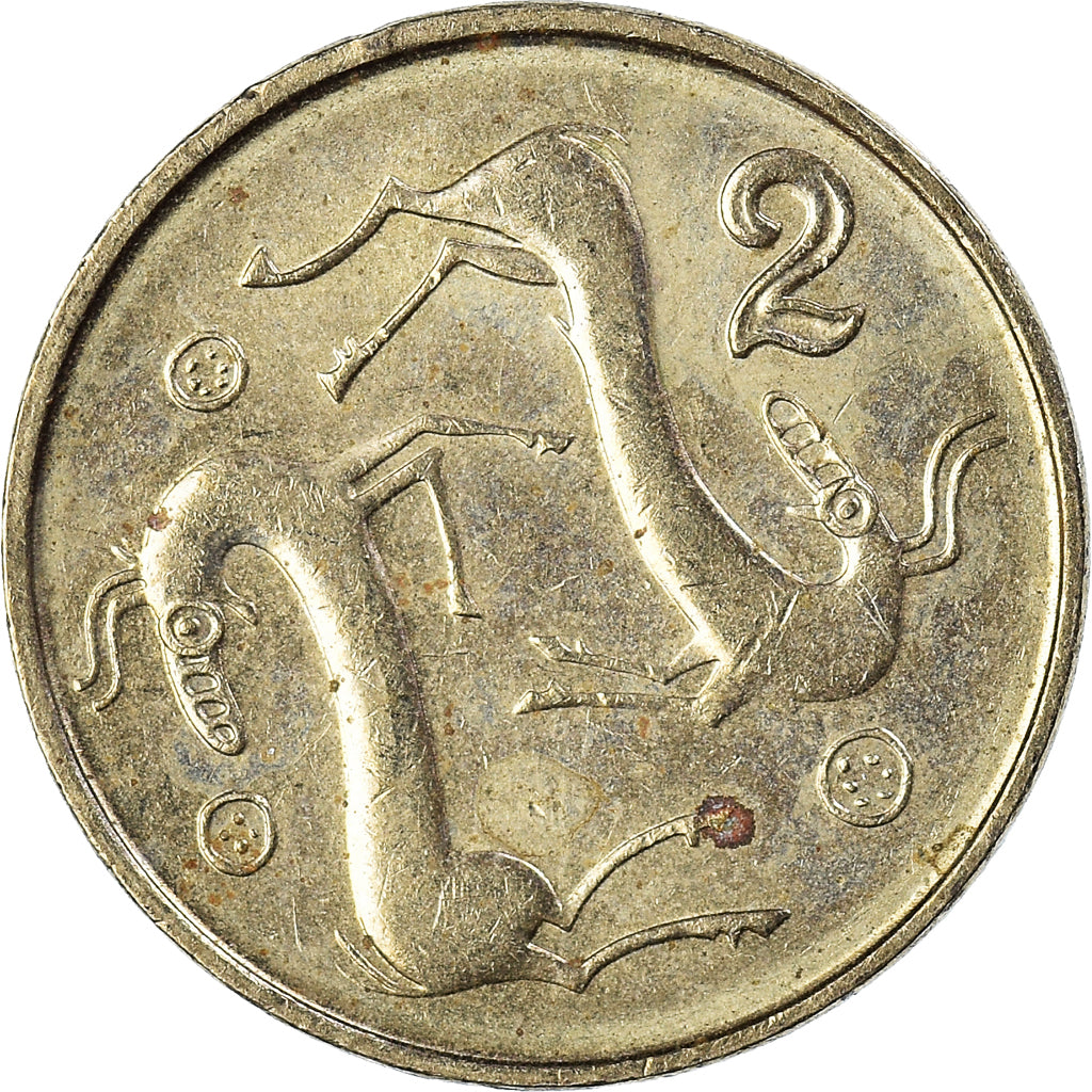 Moneta, Cypr, 2 Cents, 1998
