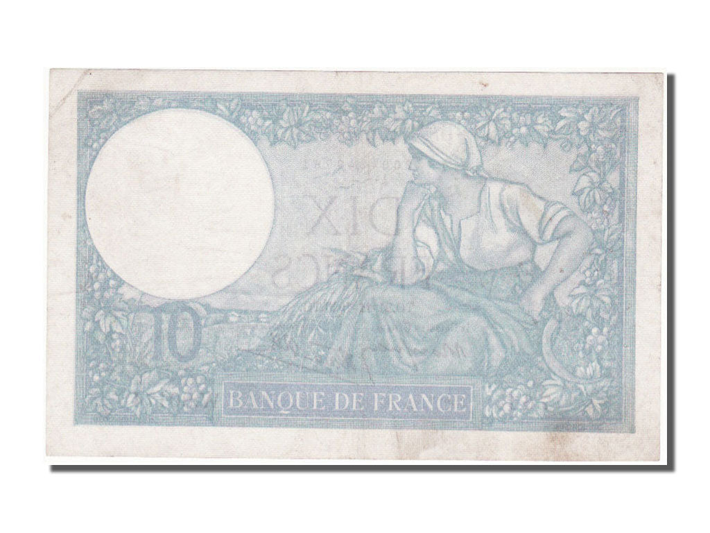 France, 10 Francs, 10 F 1916-1942 ''Minerve'', 1940, KM #84, 1940-11-21,...