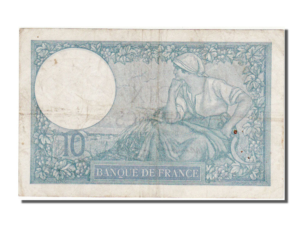 France, 10 Francs, 10 F 1916-1942 ''Minerve'', 1940, KM #84, 1940-11-28,...
