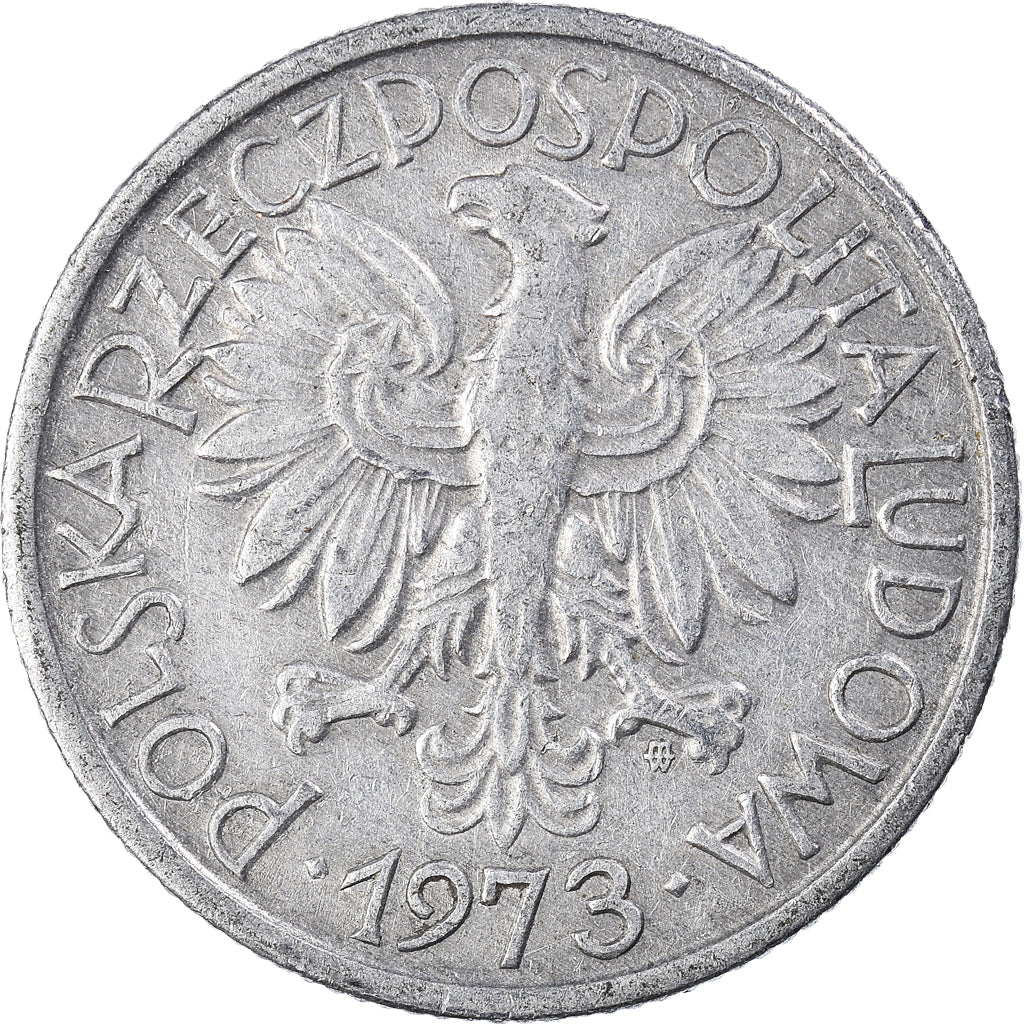 Moneta, Polonia, 2 Zlote, 1973