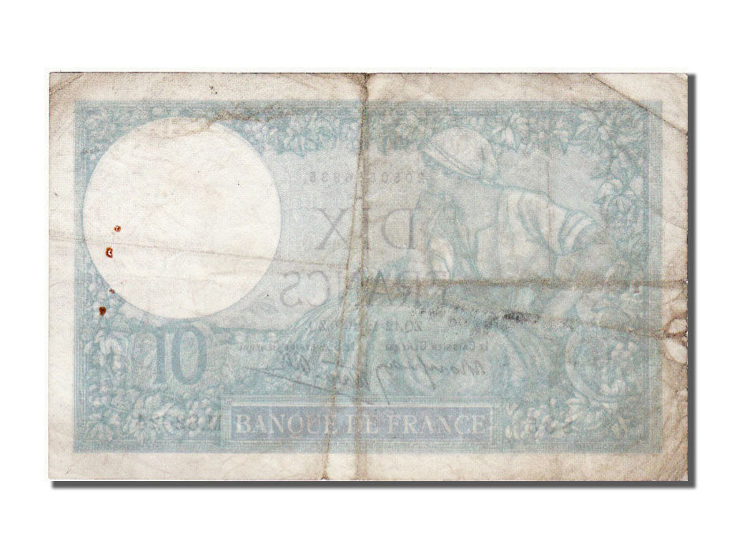 France, 10 Francs, 10 F 1916-1942 ''Minerve'', 1940, KM #84, 1940-12-12,...