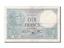 France, 10 Francs, 10 F 1916-1942 ''Minerve'', 1940, KM #84, 1940-12-12,...