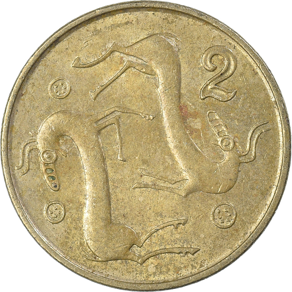 Moneda, Chipre, 2 Cents, 1996