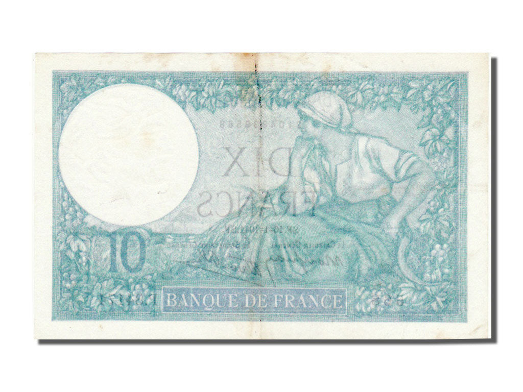 Banconote, Francia, 10 Francs, 10 F 1916-1942 ''Minerve'', 1941, 1941-01-16
