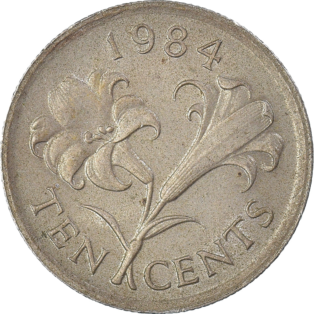 Coin, Bermuda, 10 Cents, 1984