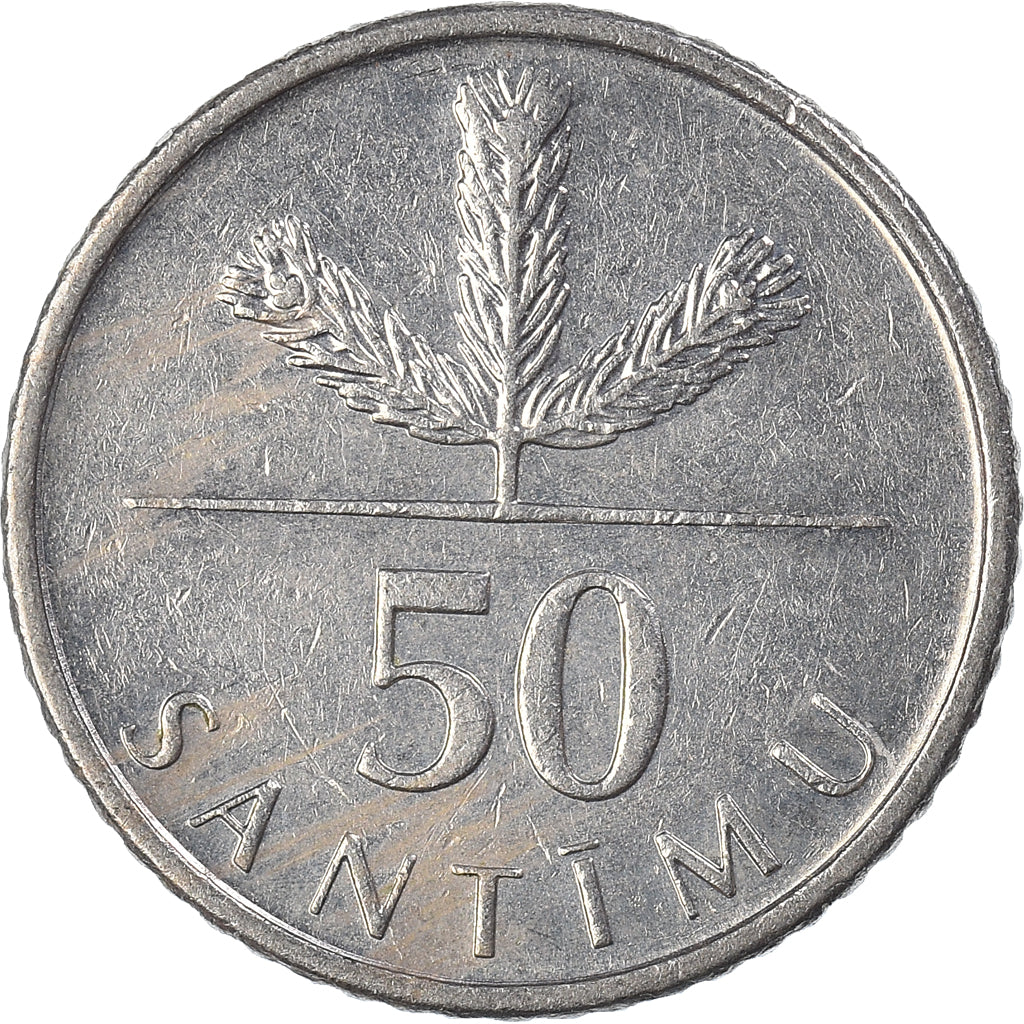 Coin, Latvia, 50 Santimu, 2007