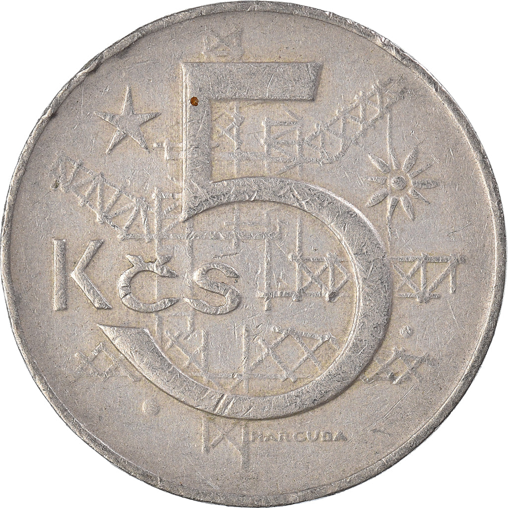 Munten, Tsjecho-Slowakije, 5 Korun, 1969