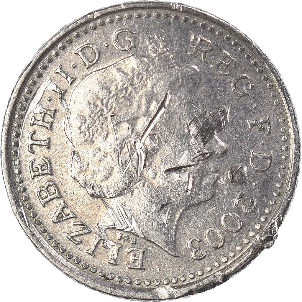 Münze, Großbritannien, 5 Pence, 2003