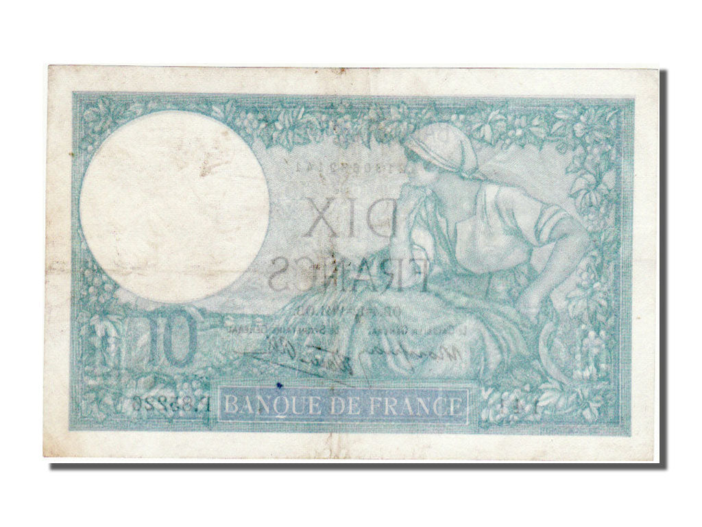 France, 10 Francs, 10 F 1916-1942 ''Minerve'', 1941, KM #84, 1941-12-04,...