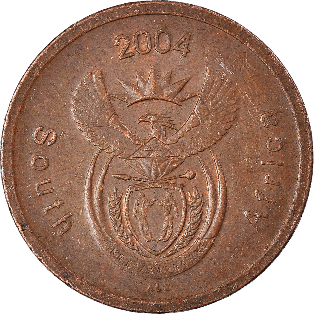 Monnaie, Afrique du Sud, 5 Cents, 2004