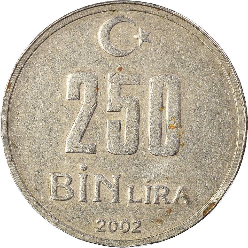 Coin, Turkey, 25000 Lira, 25 Bin Lira, 2002