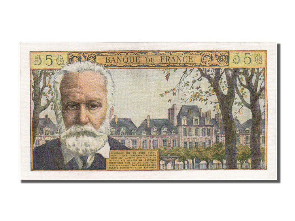 France, 5 Nouveaux Francs, 5 NF 1959-1965 ''Victor Hugo'', 1959, KM #141a,...
