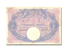 France, 50 Francs, 50 F 1889-1927 ''Bleu et Rose'', 1913, KM #64e, 1913-07-11,..