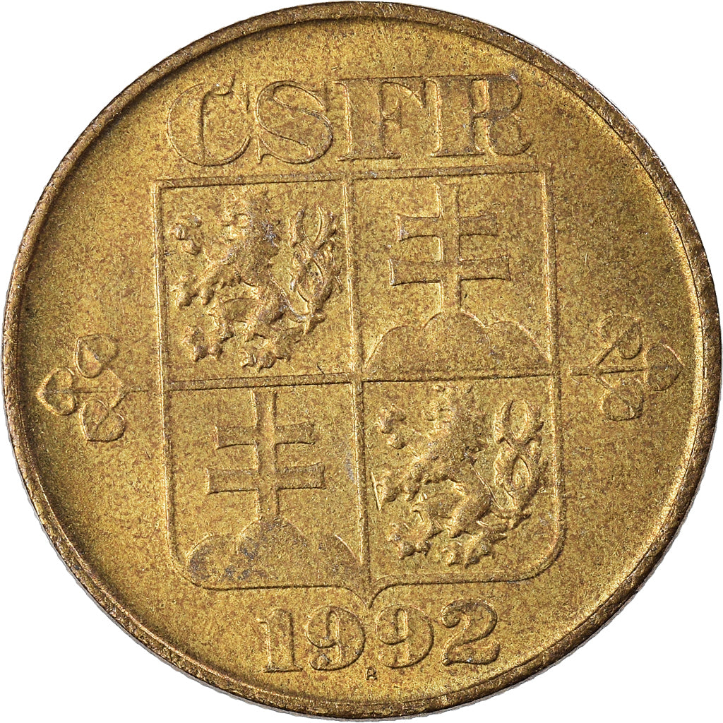 Monnaie, Tchécoslovaquie, Koruna, 1992