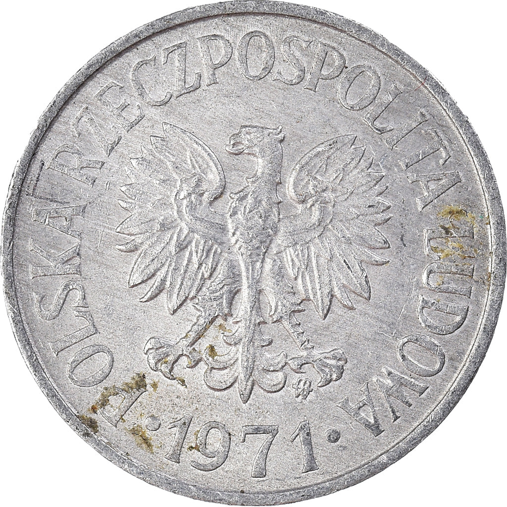 Moneta, Polonia, 20 Groszy, 1971