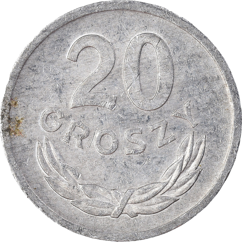 Moneta, Polonia, 20 Groszy, 1971