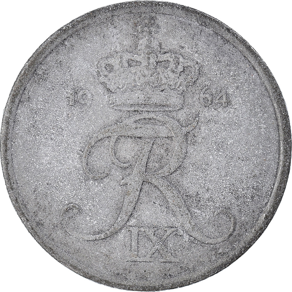 Moneta, Danimarca, 2 Öre, 1964