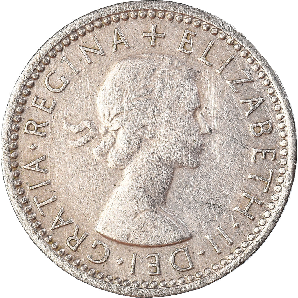 Münze, Großbritannien, 6 Pence, 1964