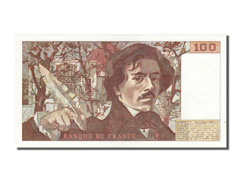 Banknote, France, 100 Francs, 100 F 1978-1995 ''Delacroix'', 1984, UNC(65-70)