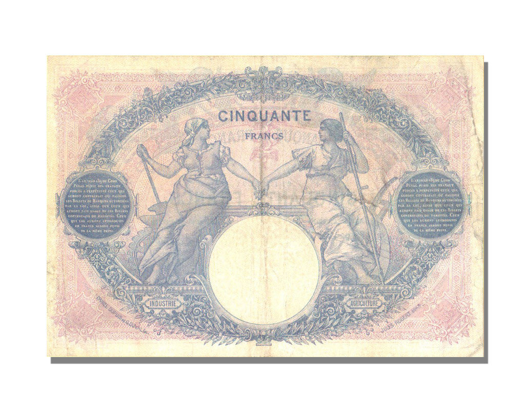 50 Francs Bleu et rose type 1889