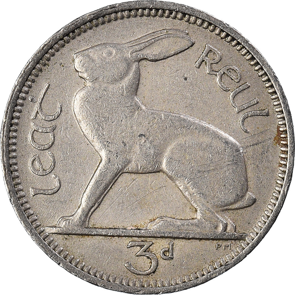 Moneda, REPÚBLICA DE IRLANDA, 3 Pence, 1953