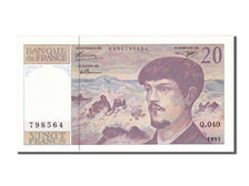 France, 20 Francs, 20 F 1980-1997 ''Debussy'', 1993, KM #151f, UNC(65-70), Q...