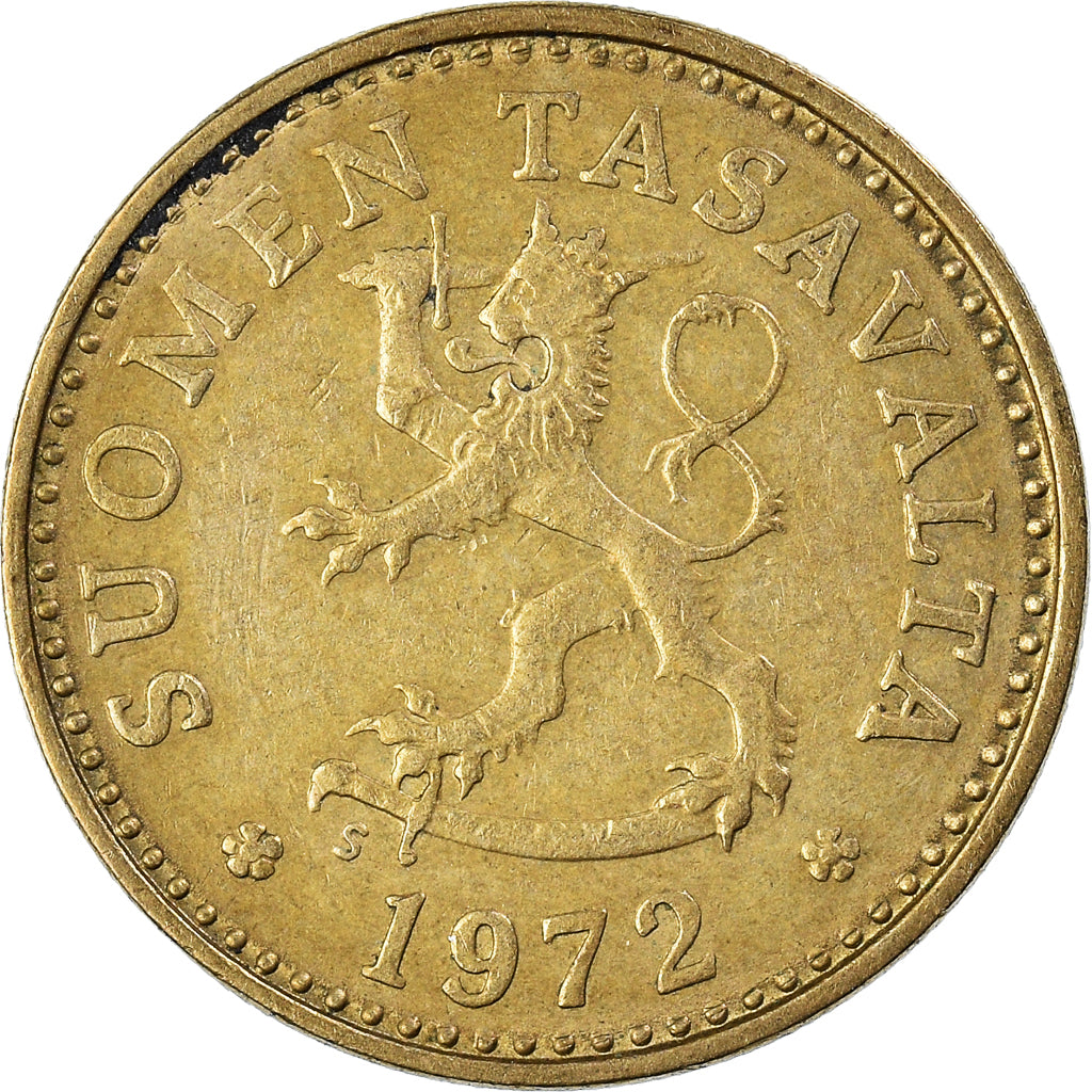 Moneda, Finlandia, 10 Pennia, 1972