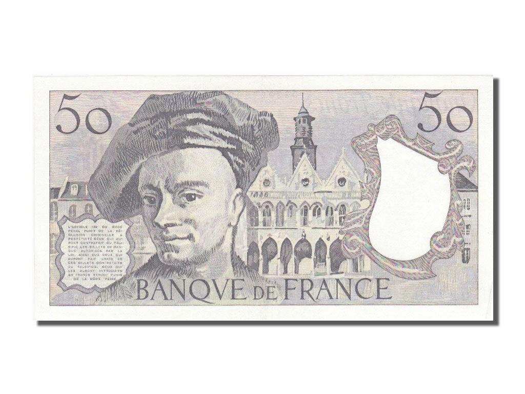 France, 50 Francs, 50 F 1976-1992 ''Quentin de La Tour'', 1985, KM #152b,...