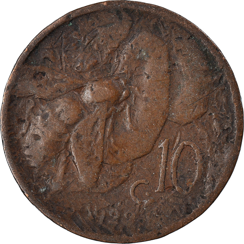Moneda, Italia, 10 Centesimi, 1929