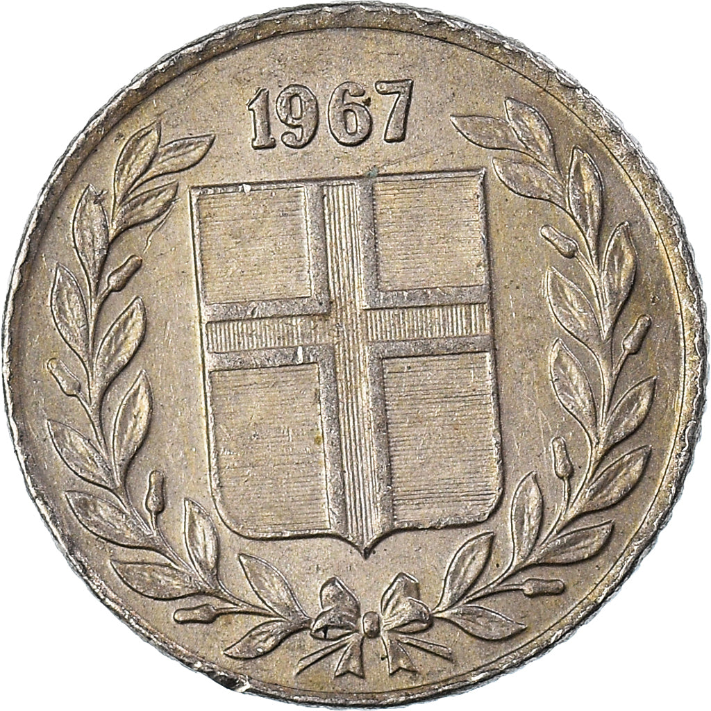 Moeda, Islândia, 10 Aurar, 1967