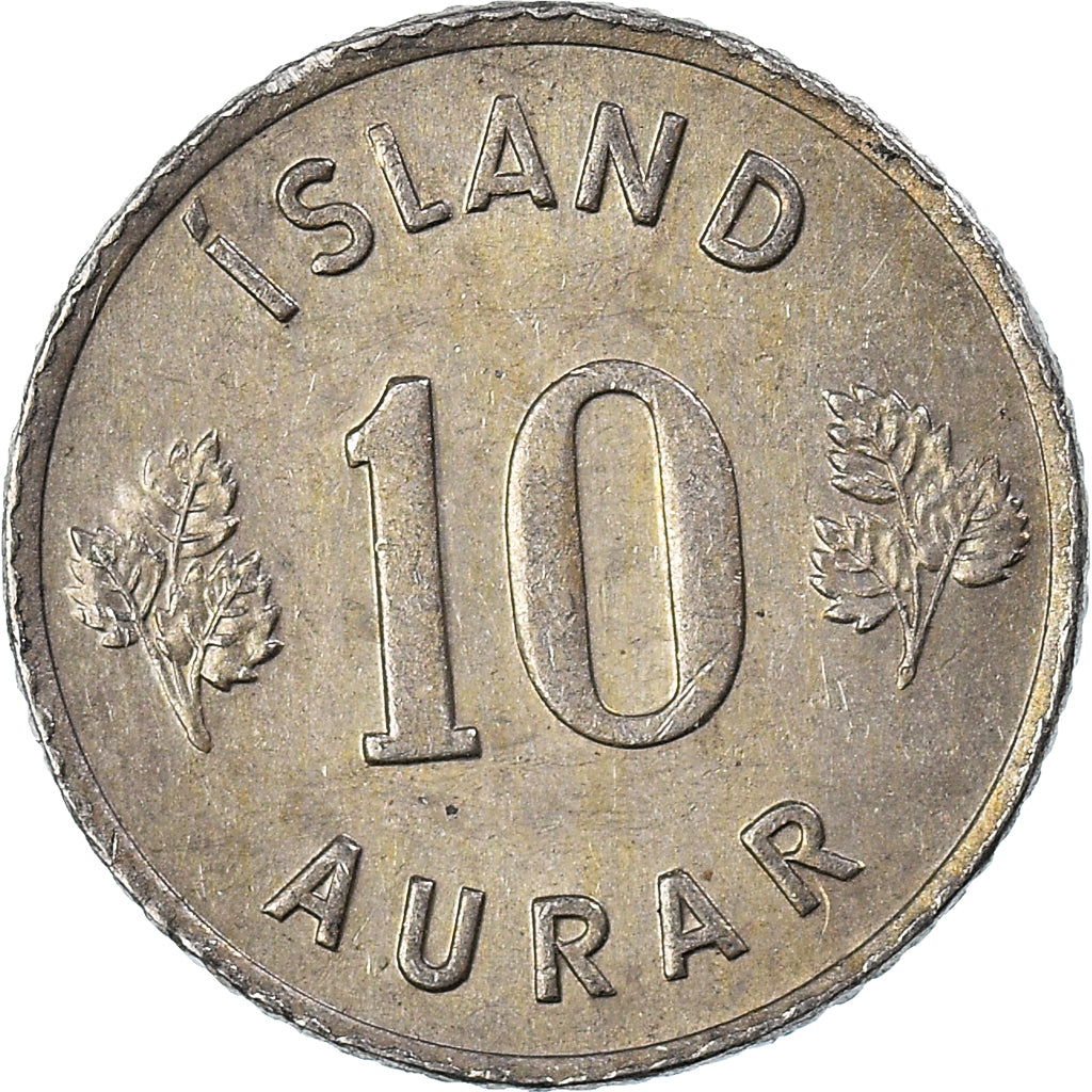 Moeda, Islândia, 10 Aurar, 1967
