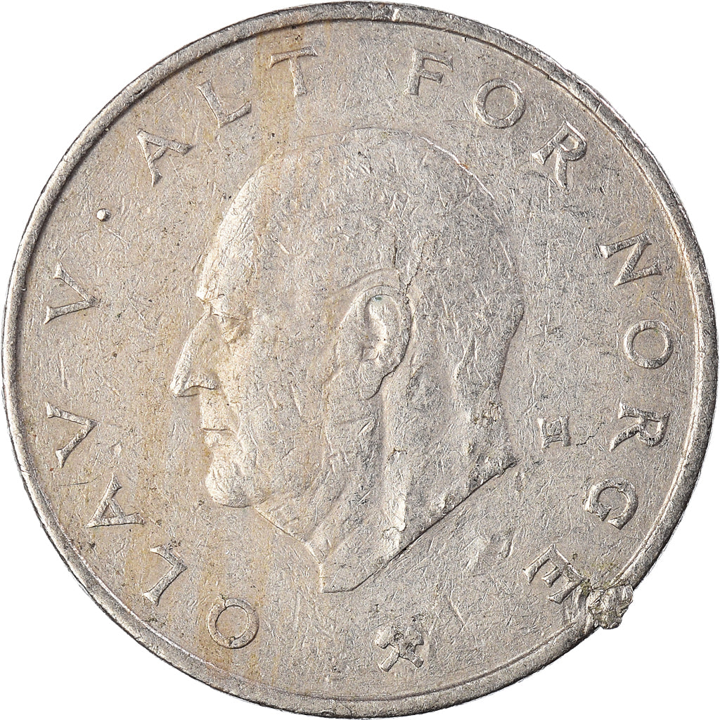 Moneta, Norwegia, Krone, 1975