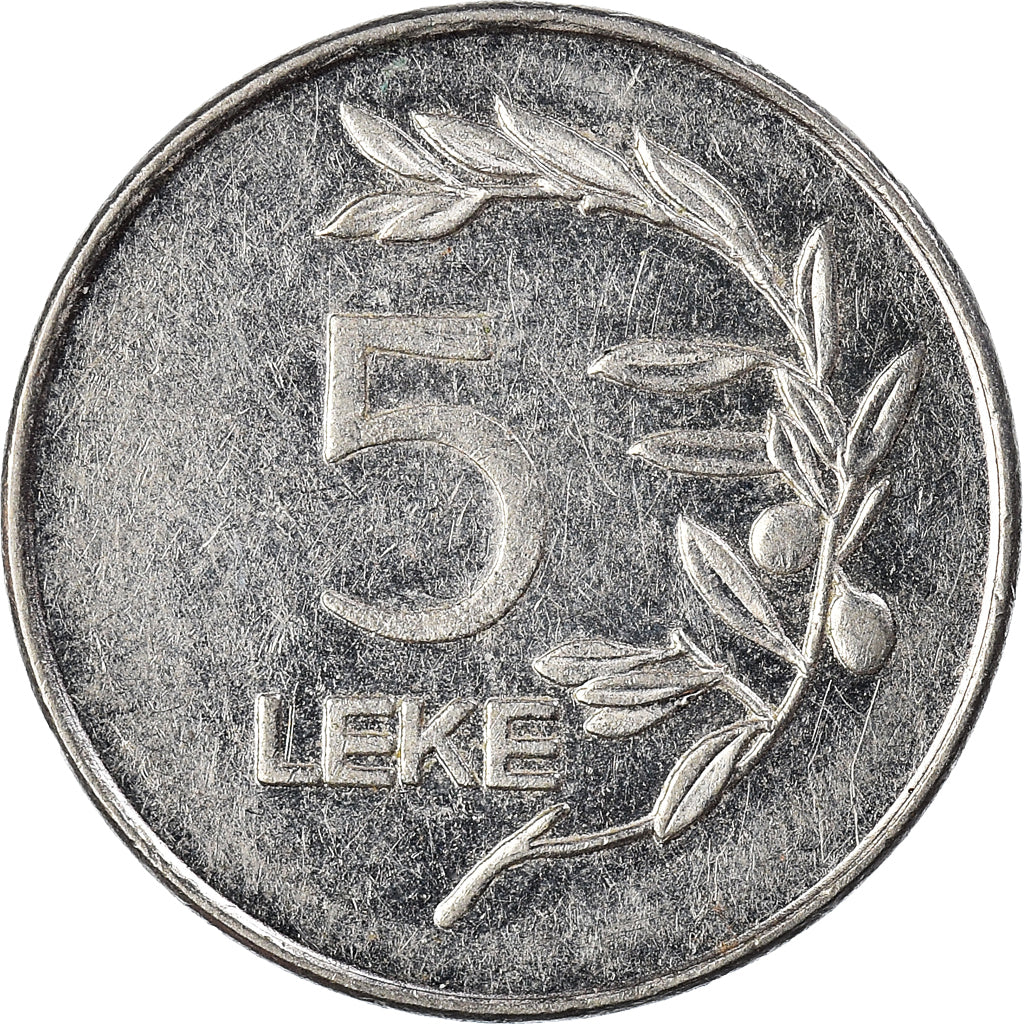 Monnaie, Albanie, 5 Lekë, 2000
