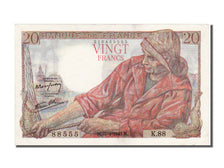 Francia, 20 Francs, 20 F 1942-1950 ''Pêcheur'', 1943, KM:100a, 1943-04-15, S...