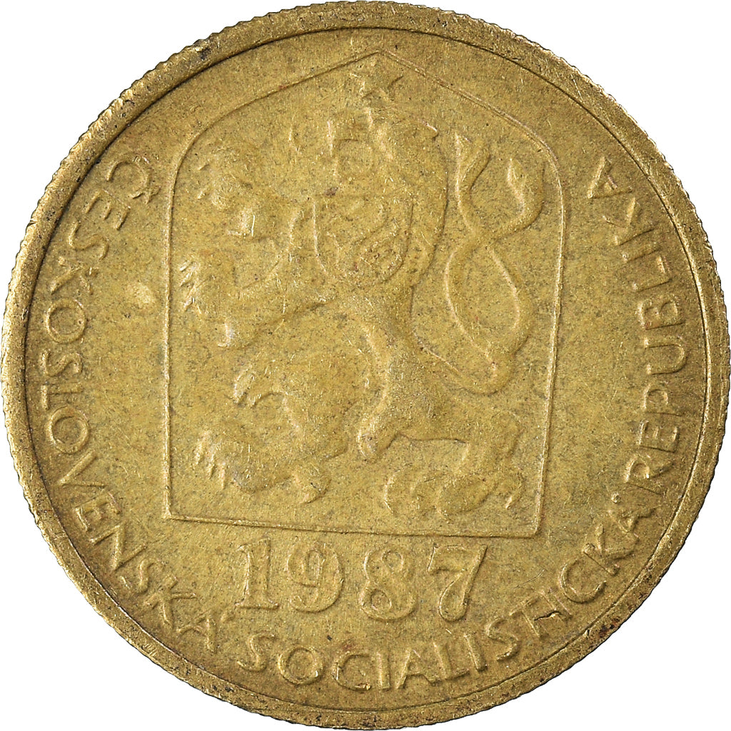 Coin, Czechoslovakia, 20 Haleru, 1987