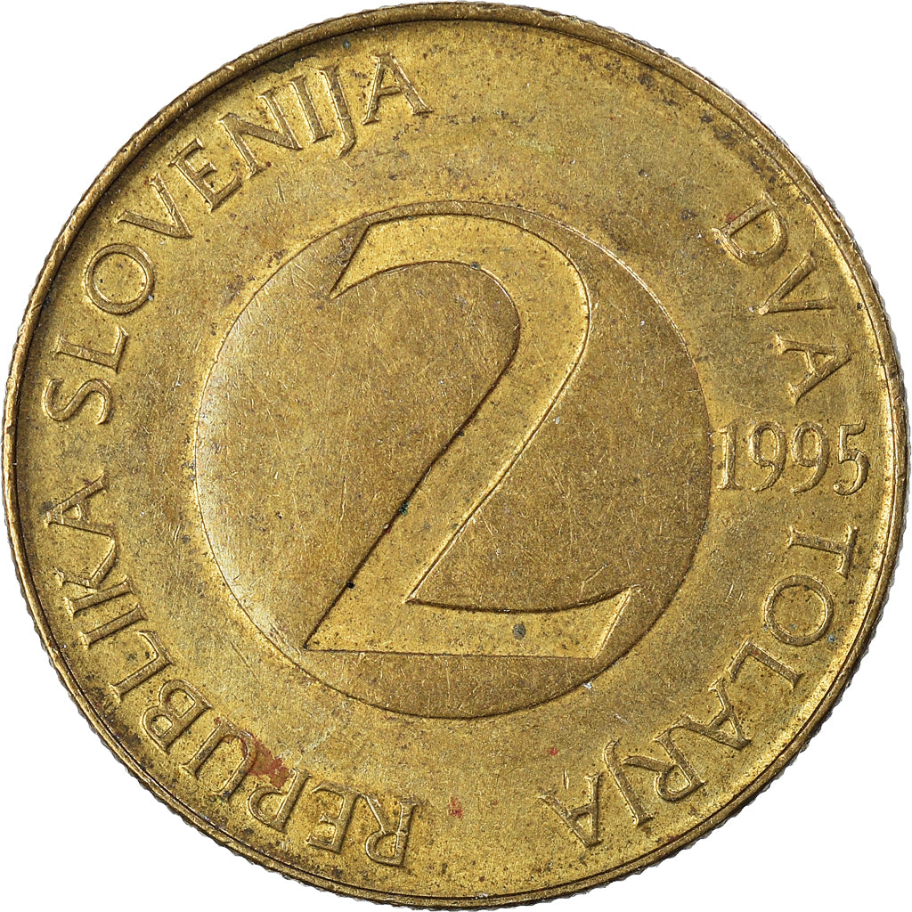 Munten, Slovenië, 2 Tolarja, 1995