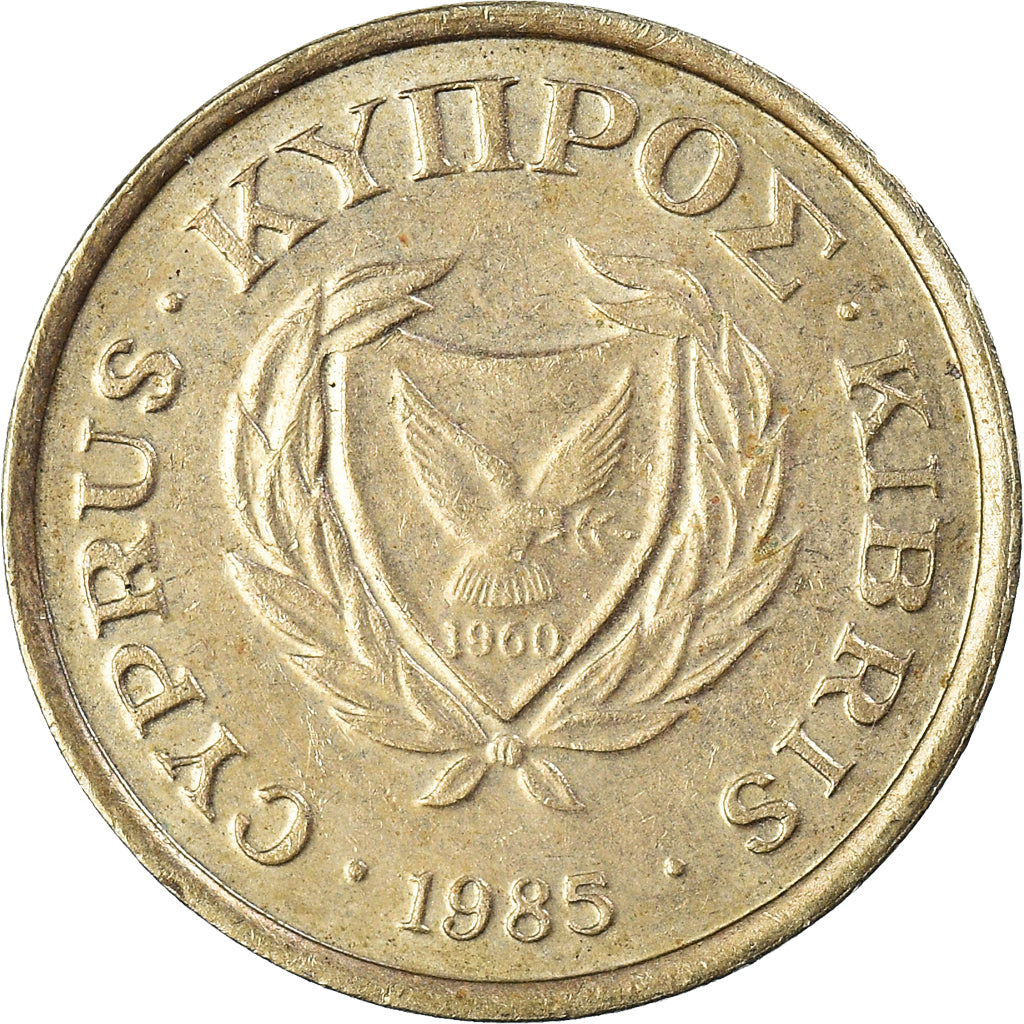 Moneta, Cypr, 2 Cents, 1985