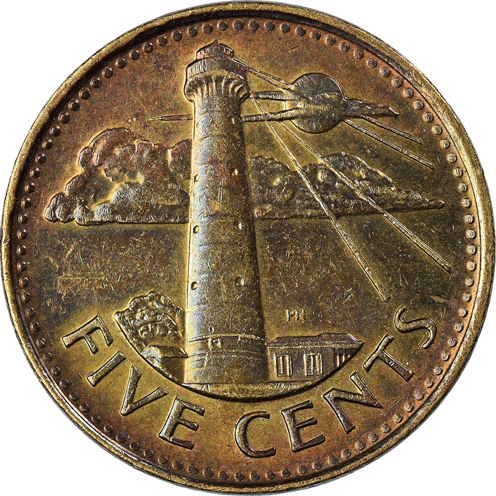 Coin, Barbados, 5 Cents, 2011