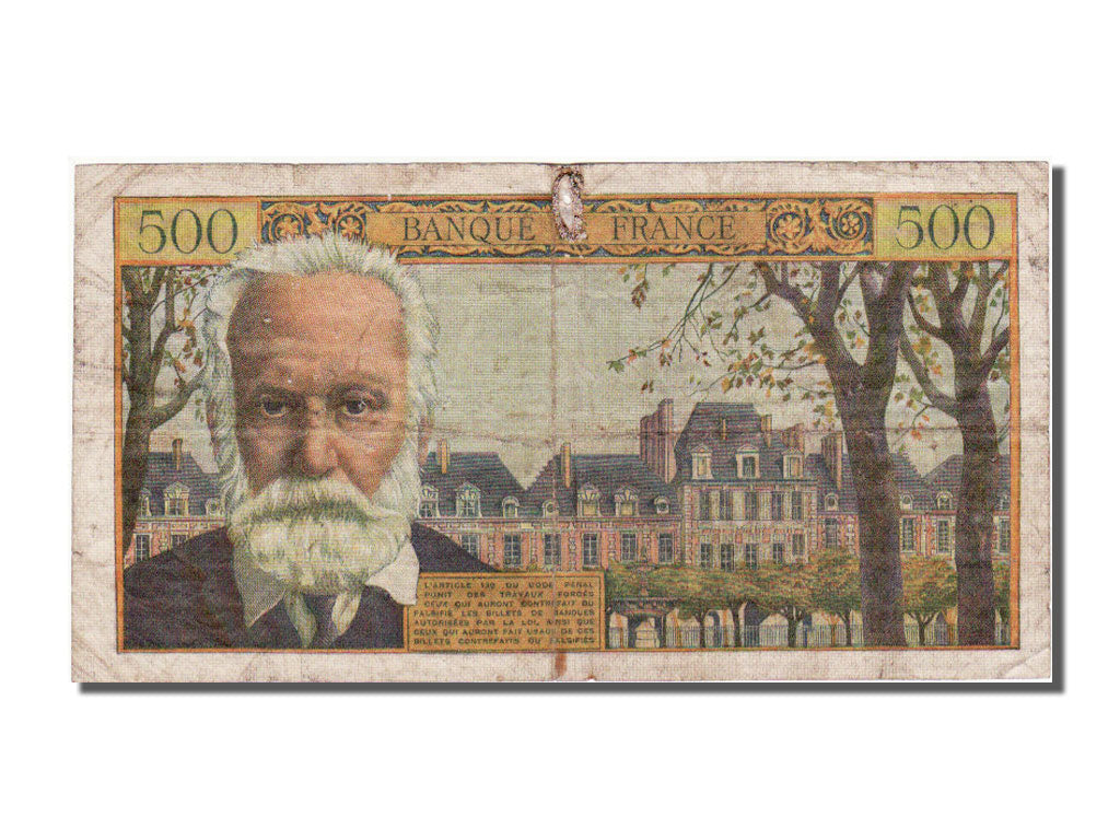 France, 500 Francs, 500 F 1954-1958 ''Victor Hugo'', 1957, KM #133b,...
