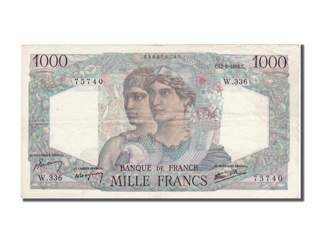 1000 Francs type Minerve et Hercule