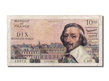 France, 10 Nouveaux Francs, 10 NF 1959-1963 ''Richelieu'', 1960, KM #142a,...