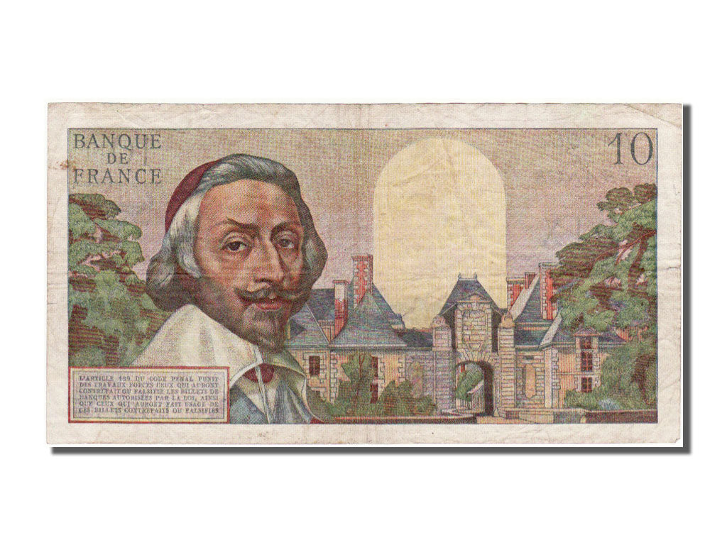 France, 10 Nouveaux Francs, 10 NF 1959-1963 ''Richelieu'', 1960, KM #142a,...